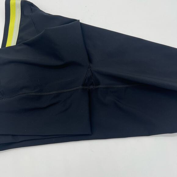 Savage X Fenty Fast Lane High Waist Short Black Yellow Womens Size L/XL Biker - Picture 8 of 8